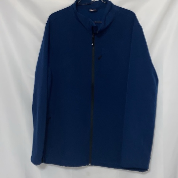 32 DEGREES MENS XXL NAVY Blue Full-Zip Jacket MULTIPOCKETS HOOK LOOP CUFFS EUC - Picture 3 of 10